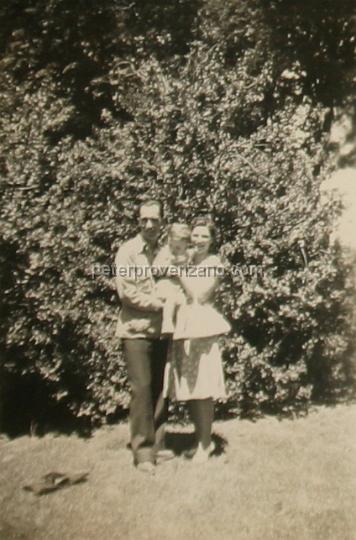 Peter Provenzano Photo Album Image_copy_180.jpg - Peter provenzano with his nephew Leslie Tonkin and sister Sarah Provenzano Tonkin. California, summer of 1942.